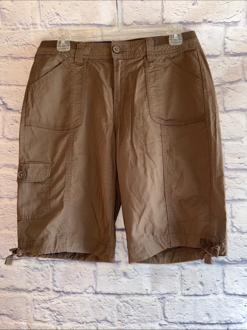 St. John's Bay Women's Brown Cargo Shorts